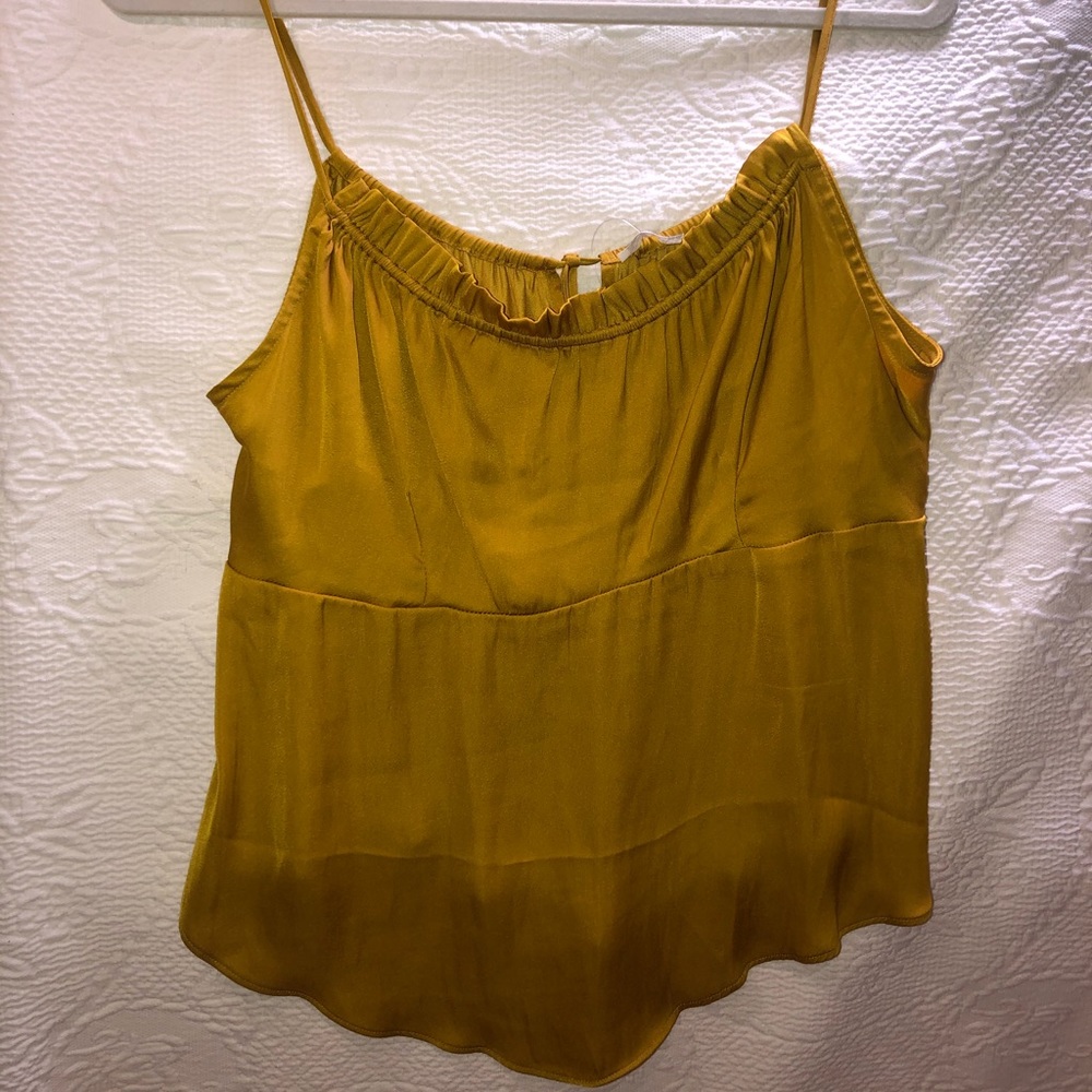 Free People Mustard Yellow Tank Top